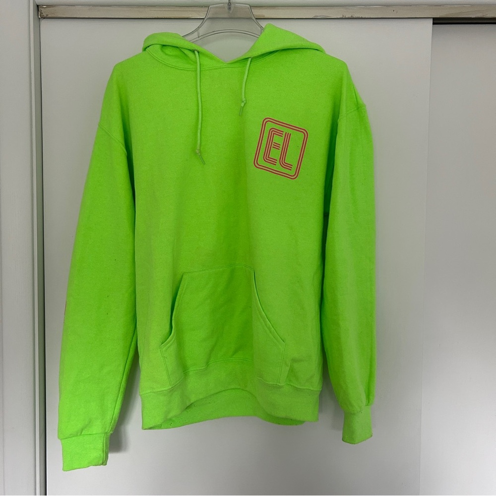 Spread the Love Neon Green Hoodie